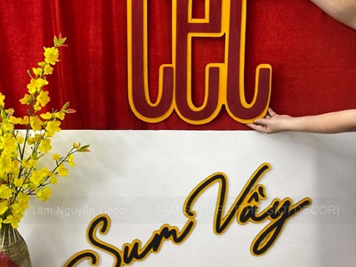 Chữ Tết Sum Vầy Cao 30-64cm [Bằng gỗ - Nhẹ] CHUGO-22